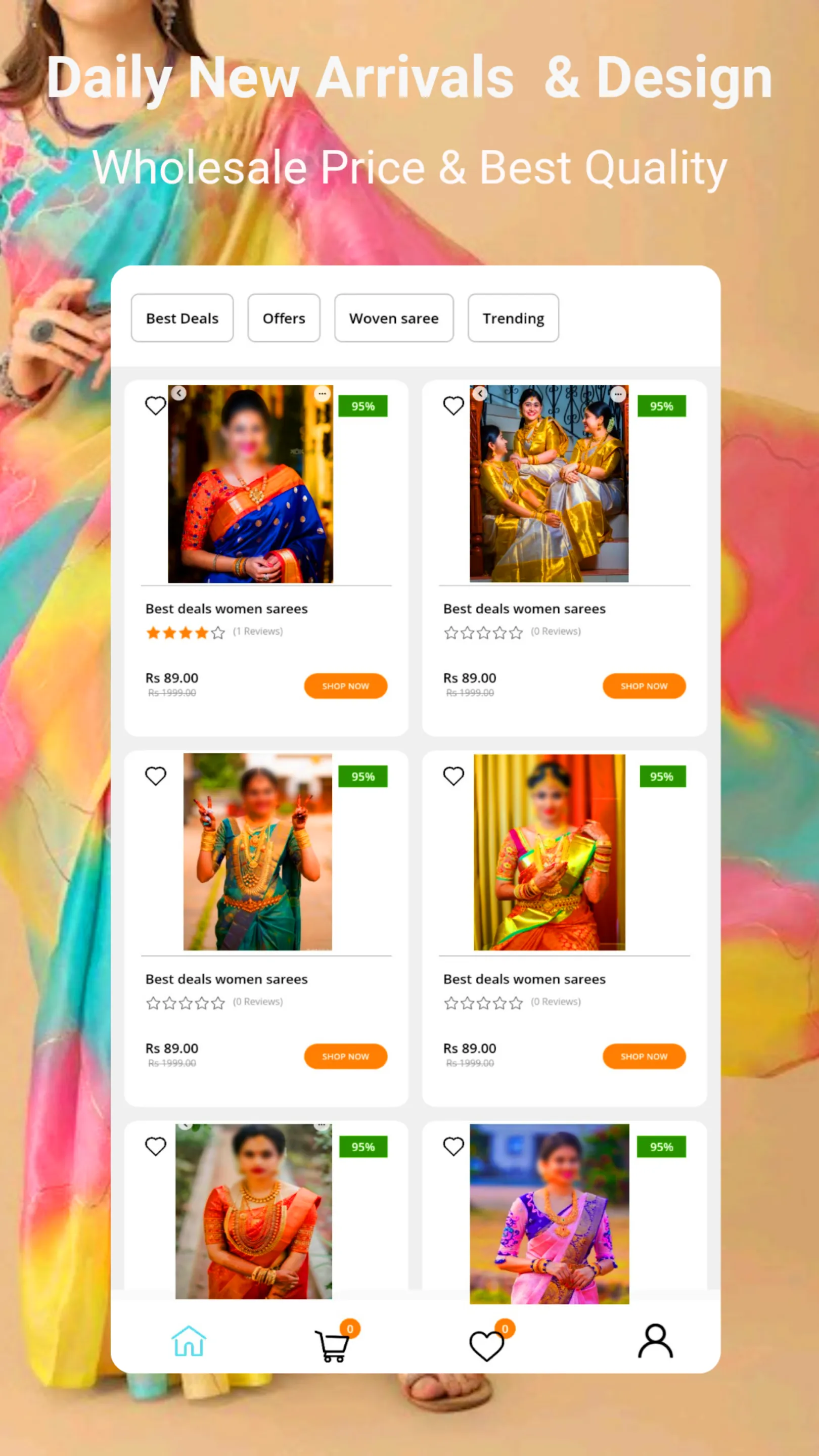 Saree Online Shopping | Indus Appstore | Screenshot