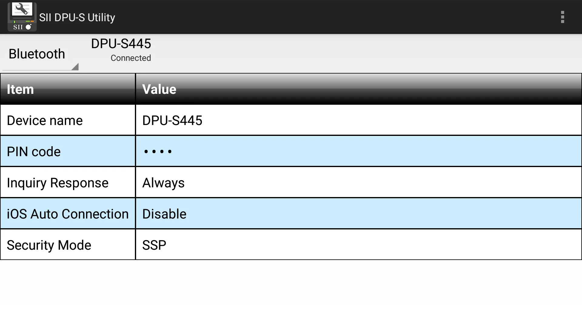 SII DPU-S Utility | Indus Appstore | Screenshot