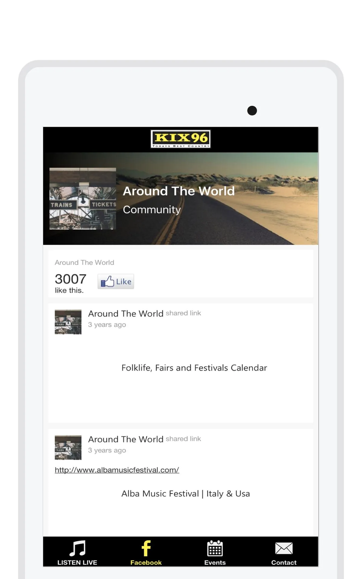 KIX 96 FM | Indus Appstore | Screenshot