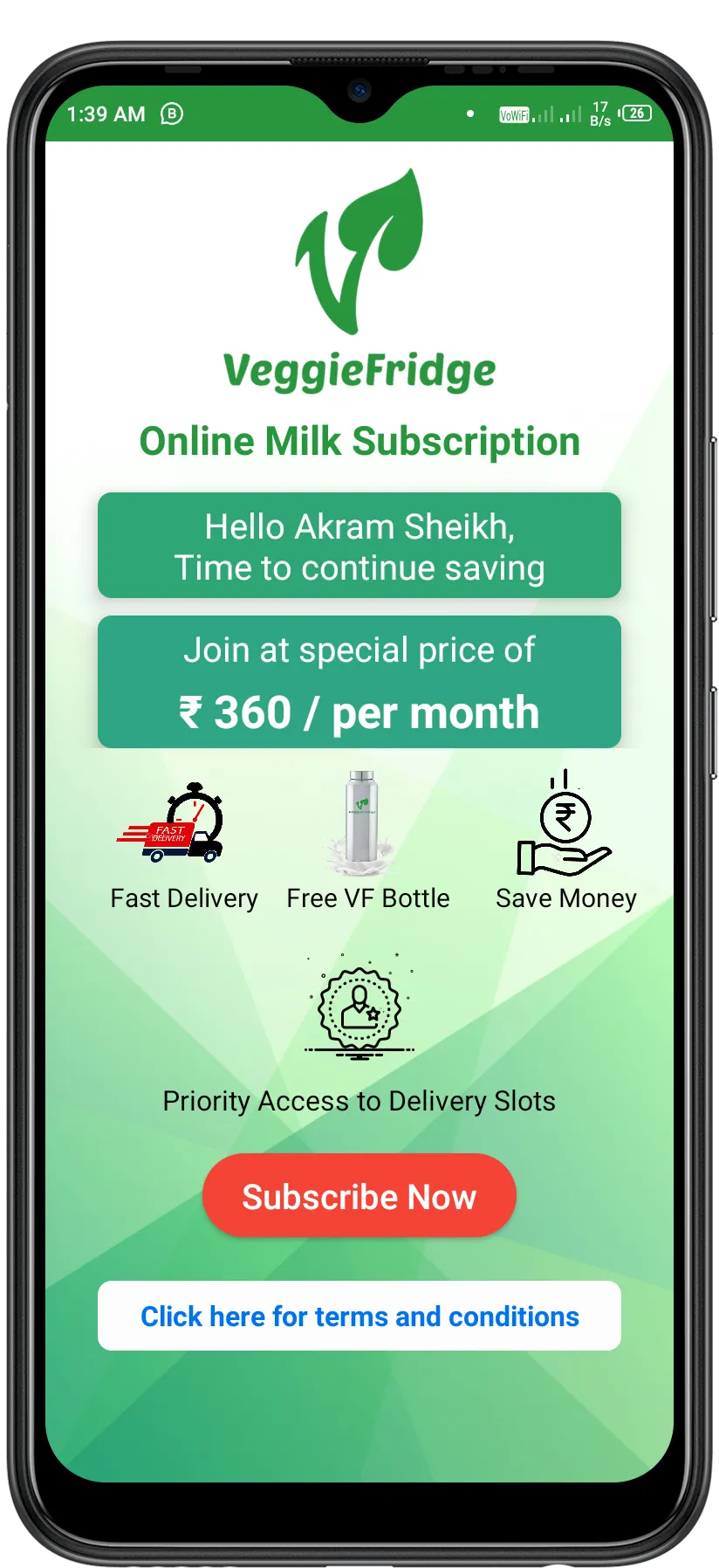 VeggieFridge Milk & Vegetables | Indus Appstore | Screenshot