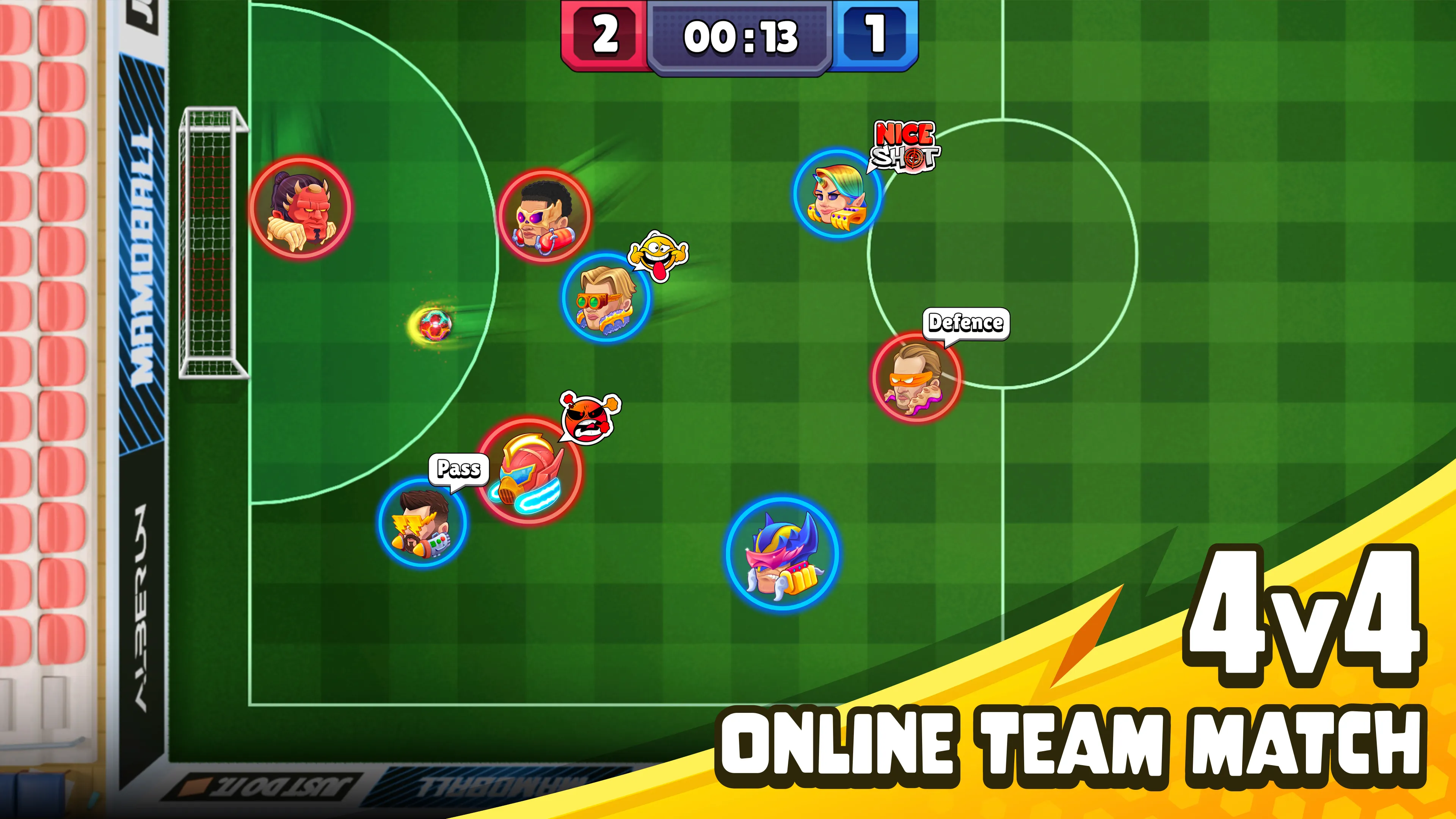 MamoBall 4v4 Online Soccer | Indus Appstore | Screenshot