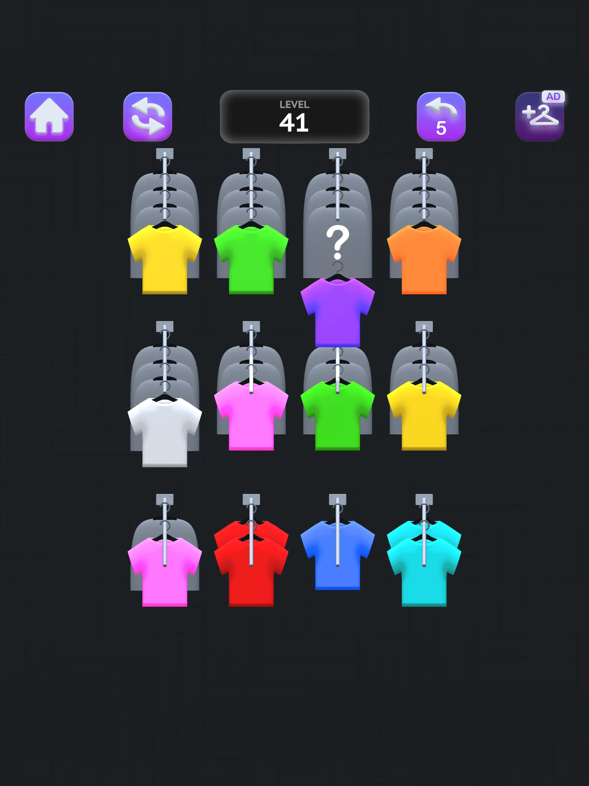 Clothes Sort Puzzle | Indus Appstore | Screenshot