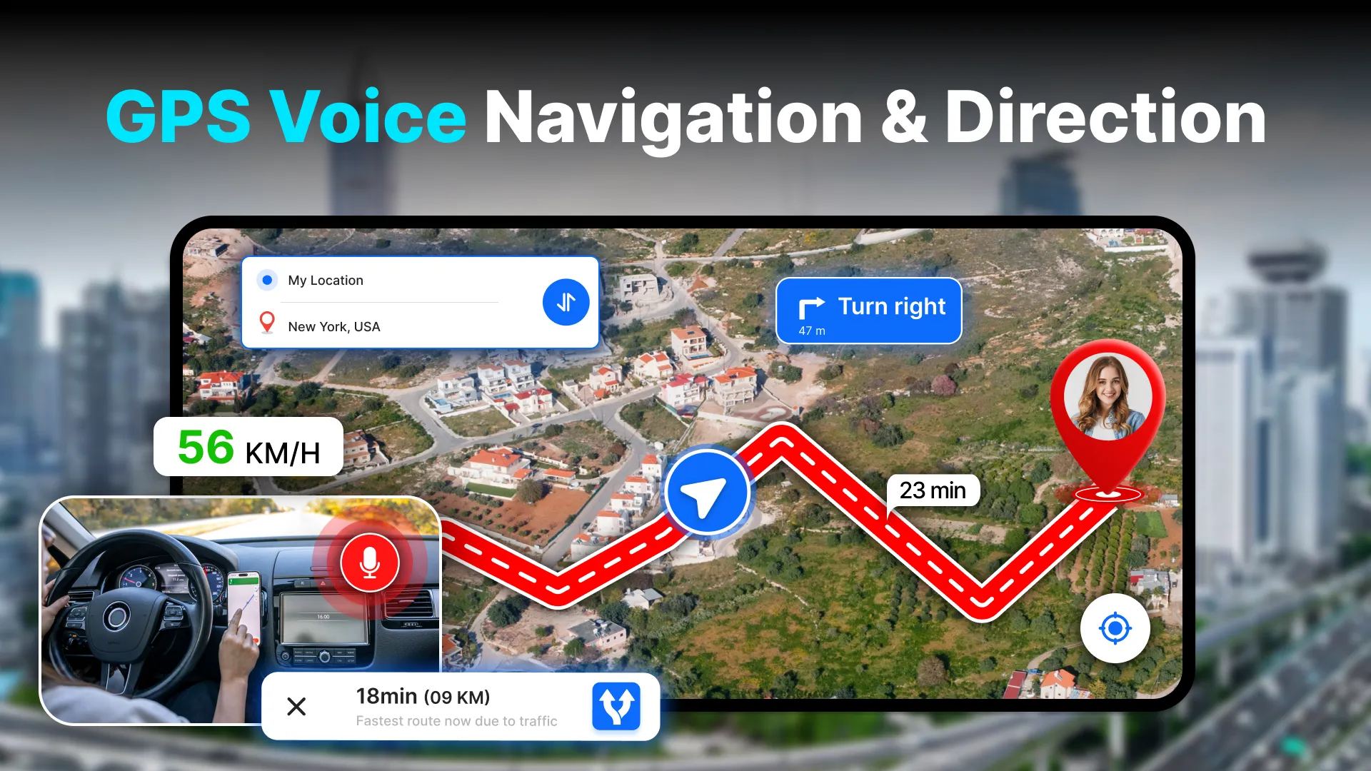 GPS Maps Voice Navigation | Indus Appstore | Screenshot