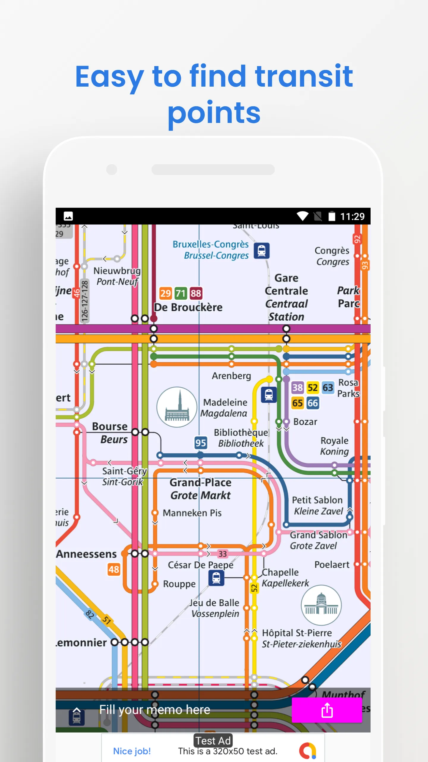 BRUSSELS METRO TRAM BUS GUIDE | Indus Appstore | Screenshot