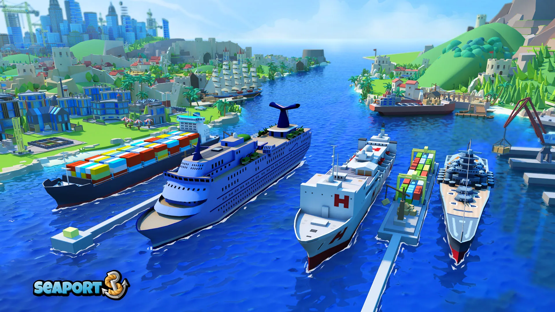 Sea Port: Cargo Boat Tycoon | Indus Appstore | Screenshot