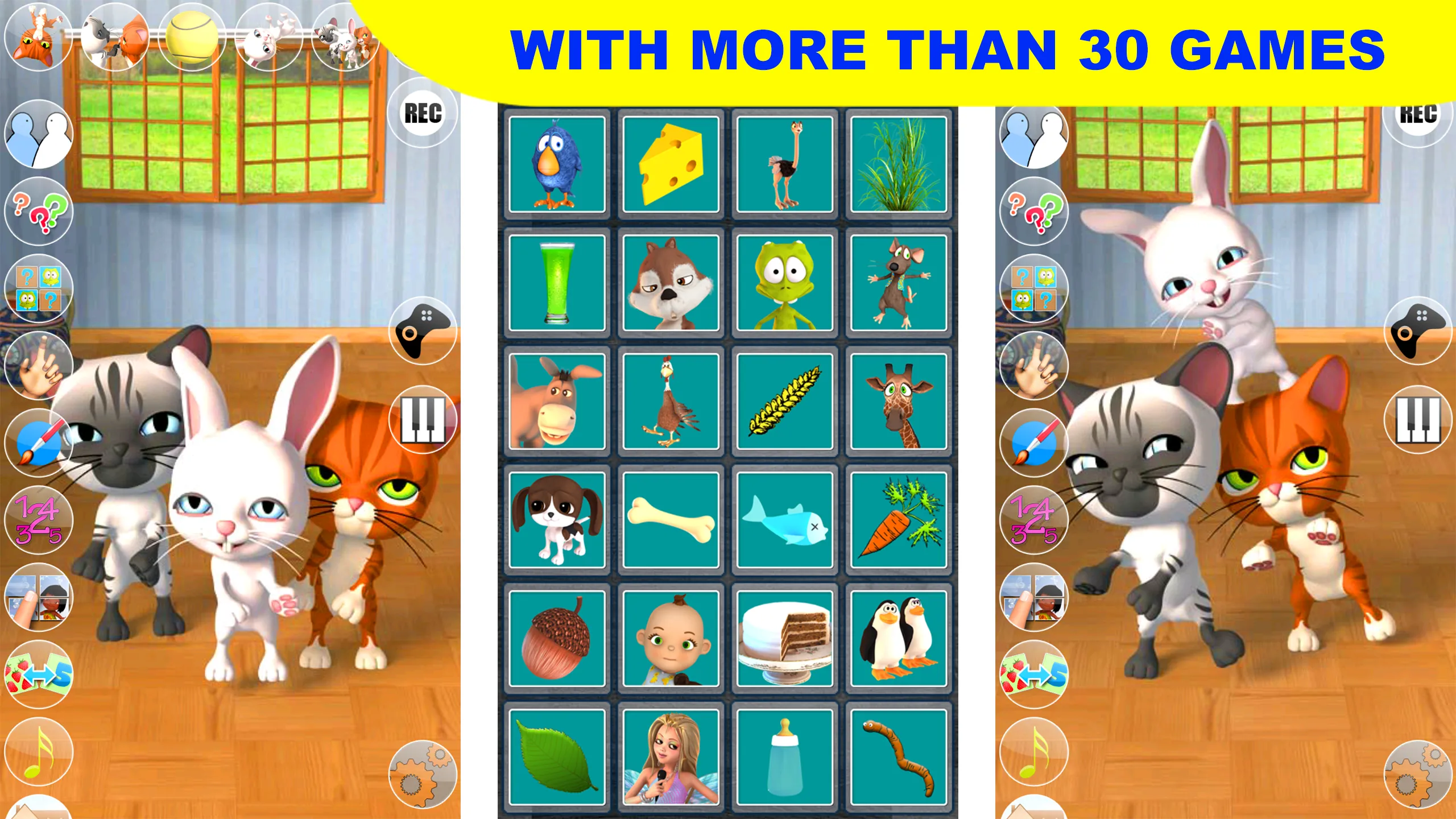 Talking 3 Friends Cats & Bunny | Indus Appstore | Screenshot