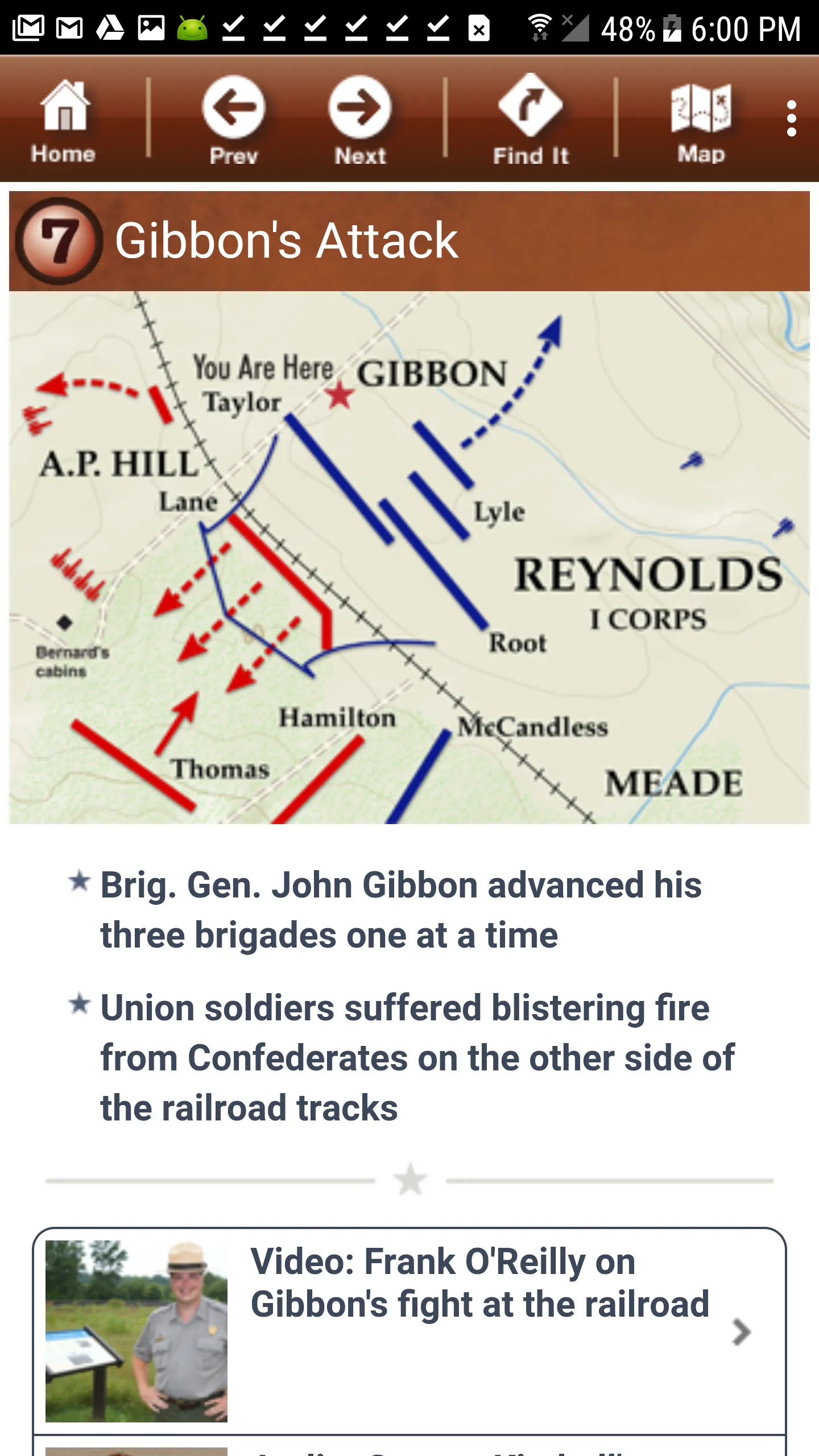 Fredericksburg Battle App | Indus Appstore | Screenshot