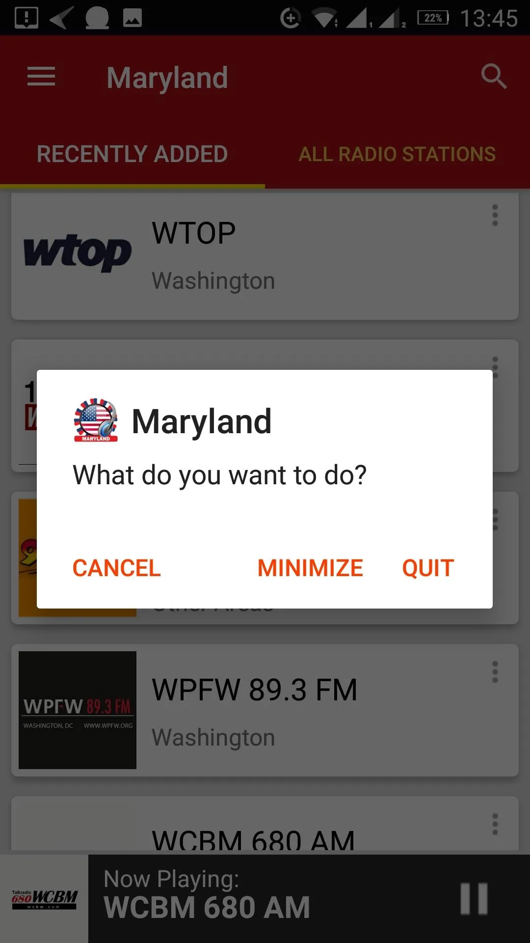 Maryland Radio Stations - USA | Indus Appstore | Screenshot