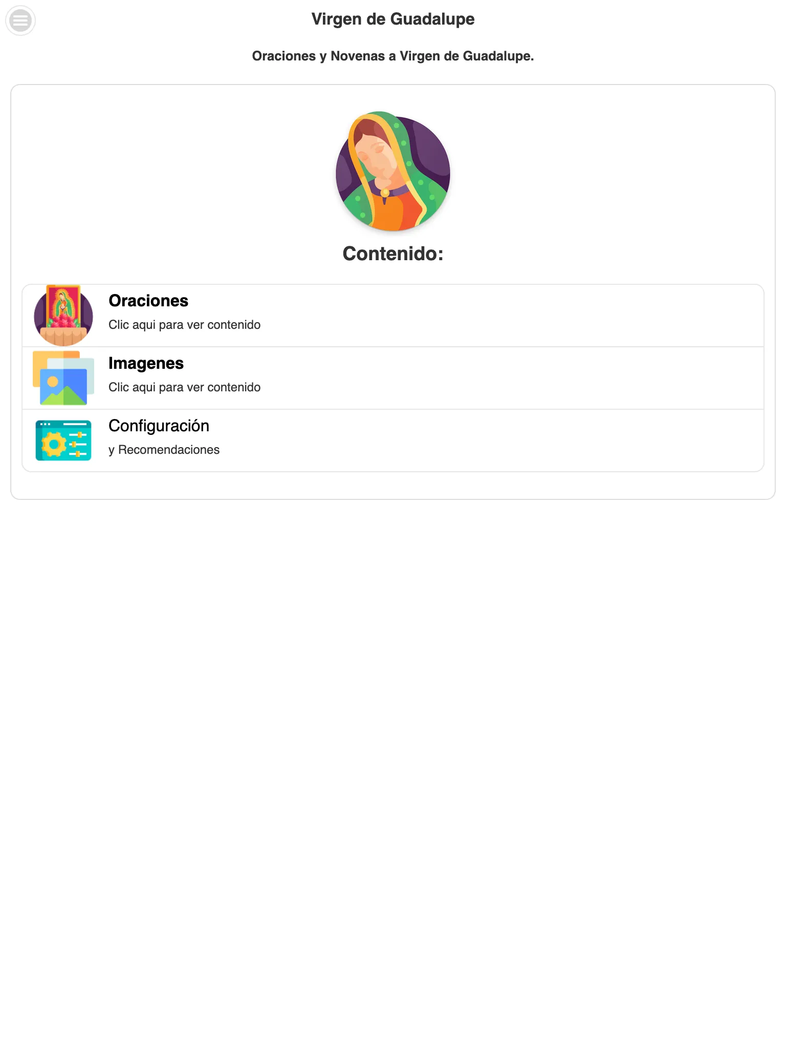 Virgen de Guadalupe | Indus Appstore | Screenshot