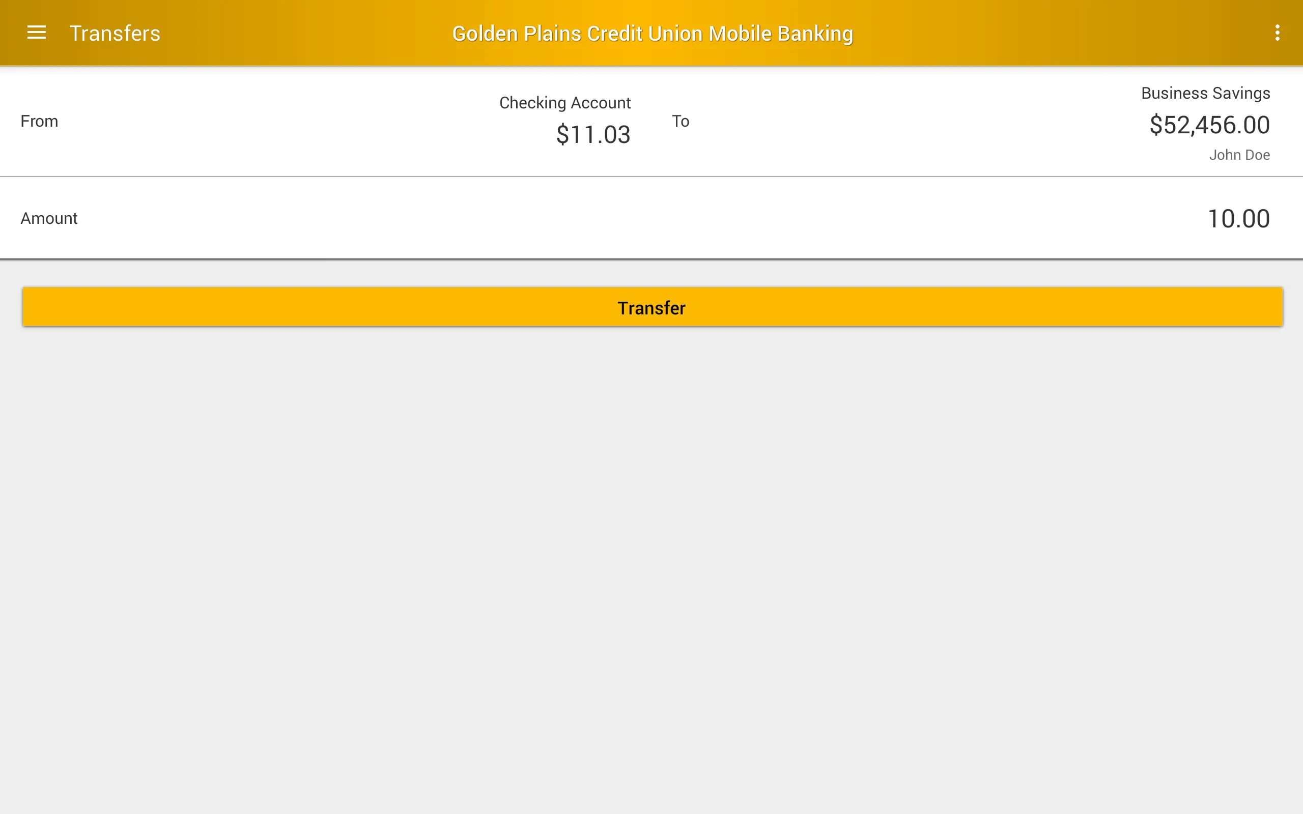 Golden Plains Credit Union | Indus Appstore | Screenshot