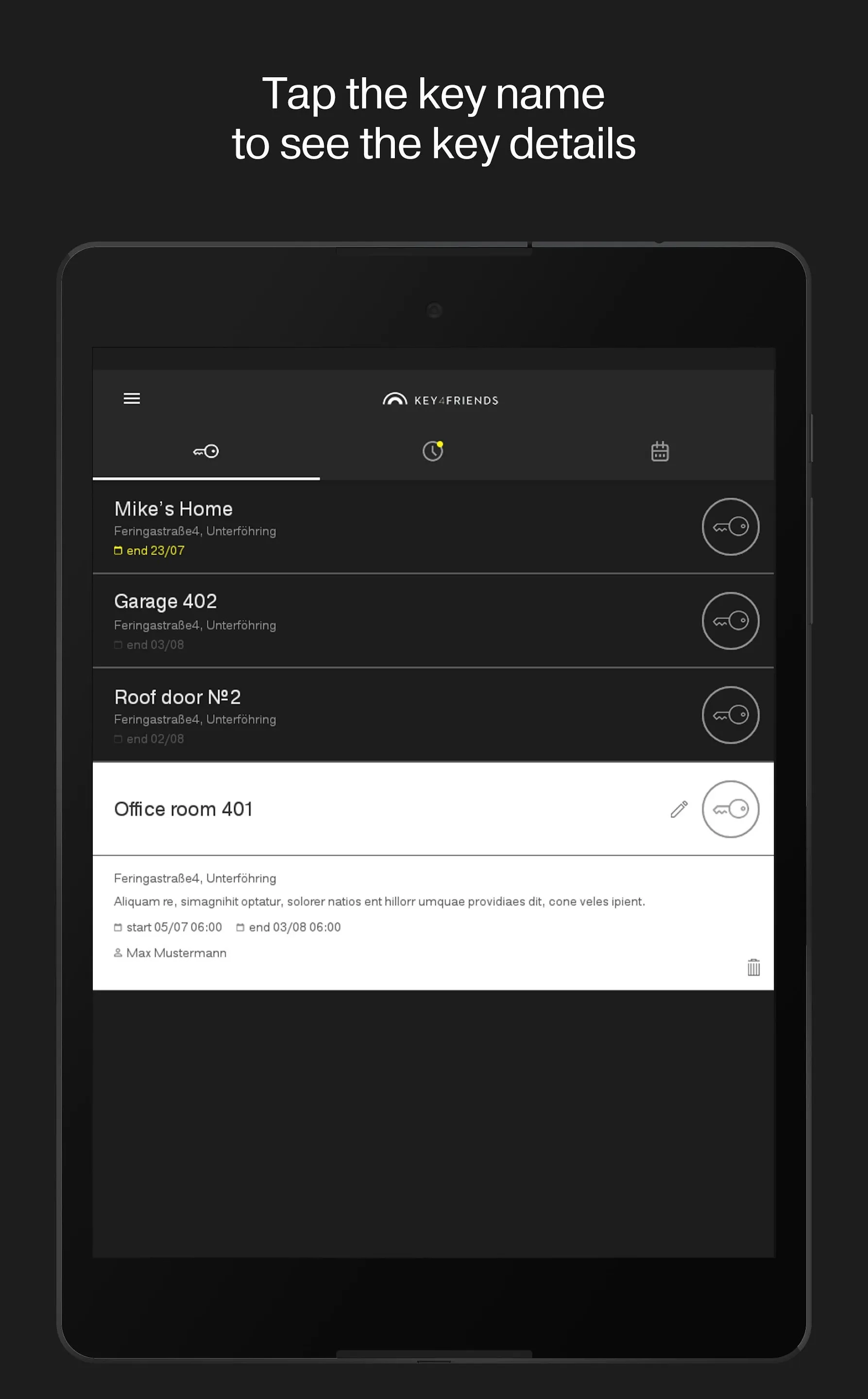 SimonsVoss Key4Friends | Indus Appstore | Screenshot