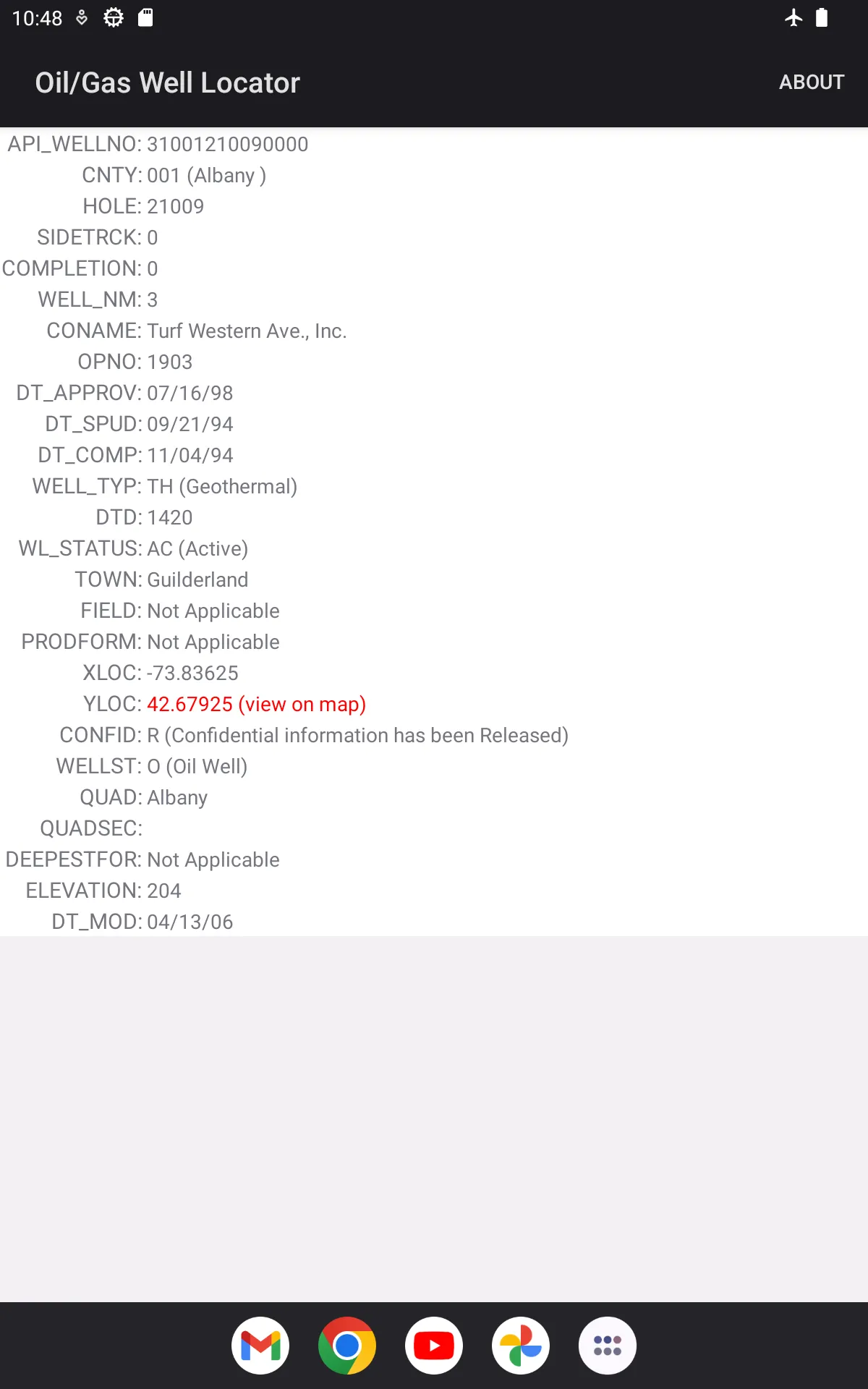 Oil and Gas Well Locator | Indus Appstore | Screenshot