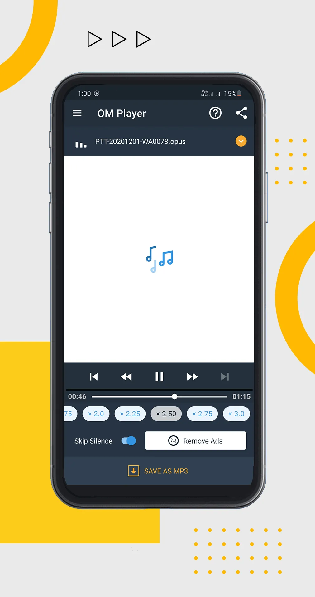 Opus to Mp3 | OM Player I Save | Indus Appstore | Screenshot