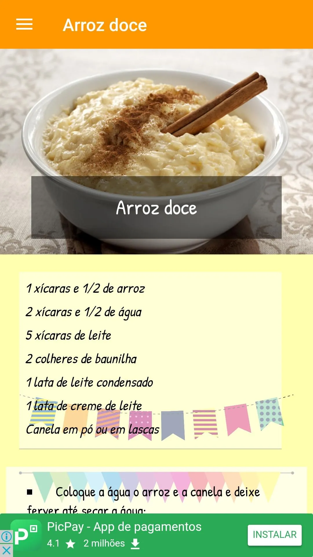 Comidas e receitas típicas de  | Indus Appstore | Screenshot