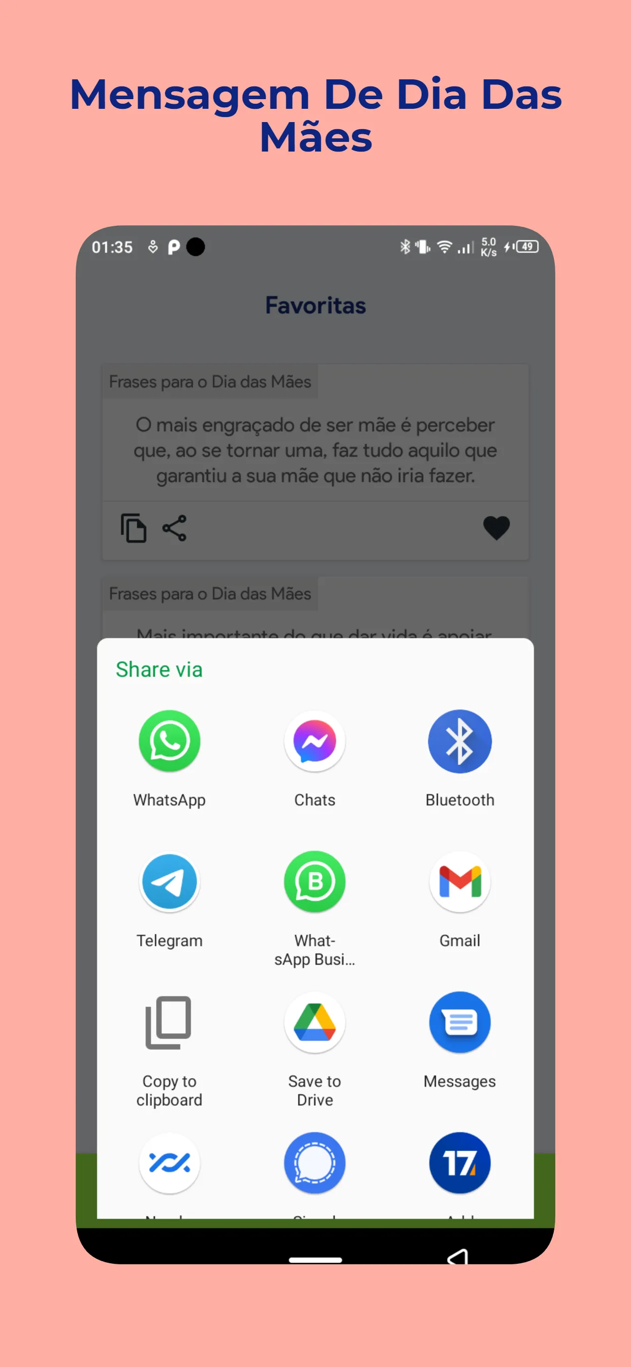 Mensagem De Dia Das Mães | Indus Appstore | Screenshot