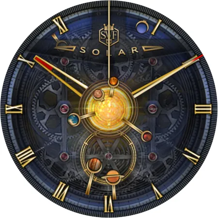 SWF Solar Planets Watch Face | Indus Appstore | Screenshot