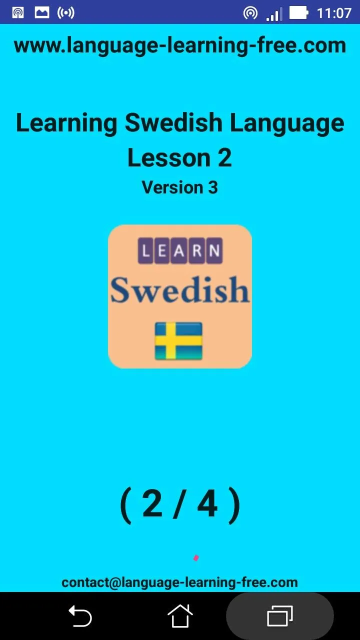 Learning Swedish language (les | Indus Appstore | Screenshot