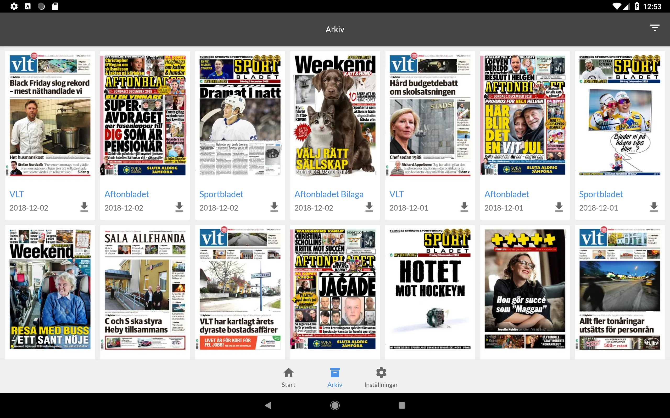 Sala Allehanda e-tidning | Indus Appstore | Screenshot