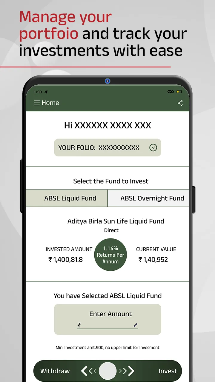 Active Saving App by ABSLMF | Indus Appstore | Screenshot