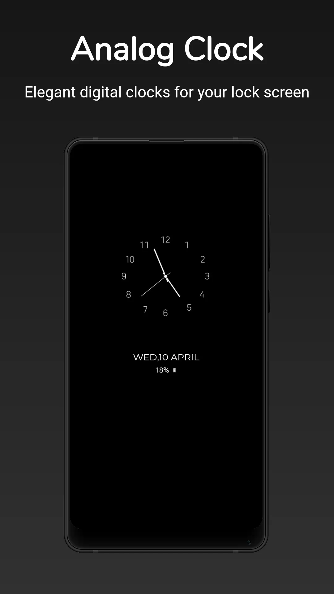 Always On Display Clock Widget | Indus Appstore | Screenshot