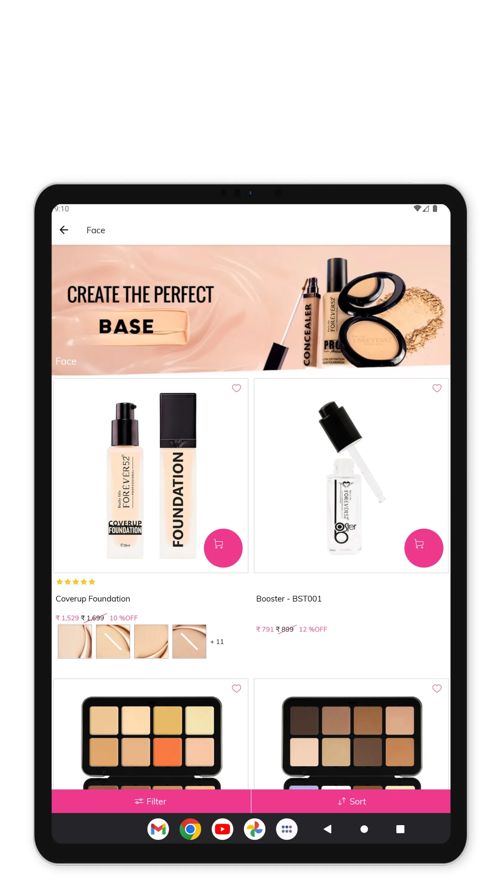 Forever52 - Cosmetic Products | Indus Appstore | Screenshot