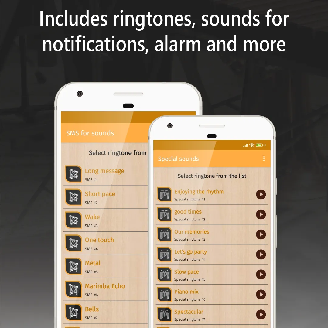 marimba ringtones for phone | Indus Appstore | Screenshot