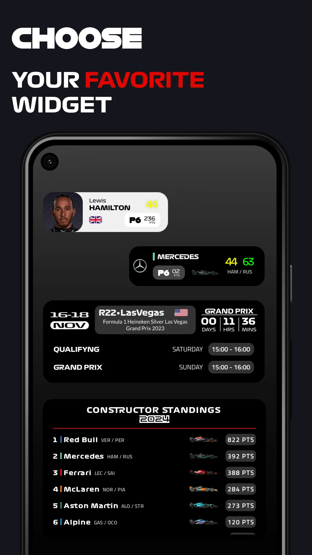 Racify - Beautiful F1 widgets | Indus Appstore | Screenshot
