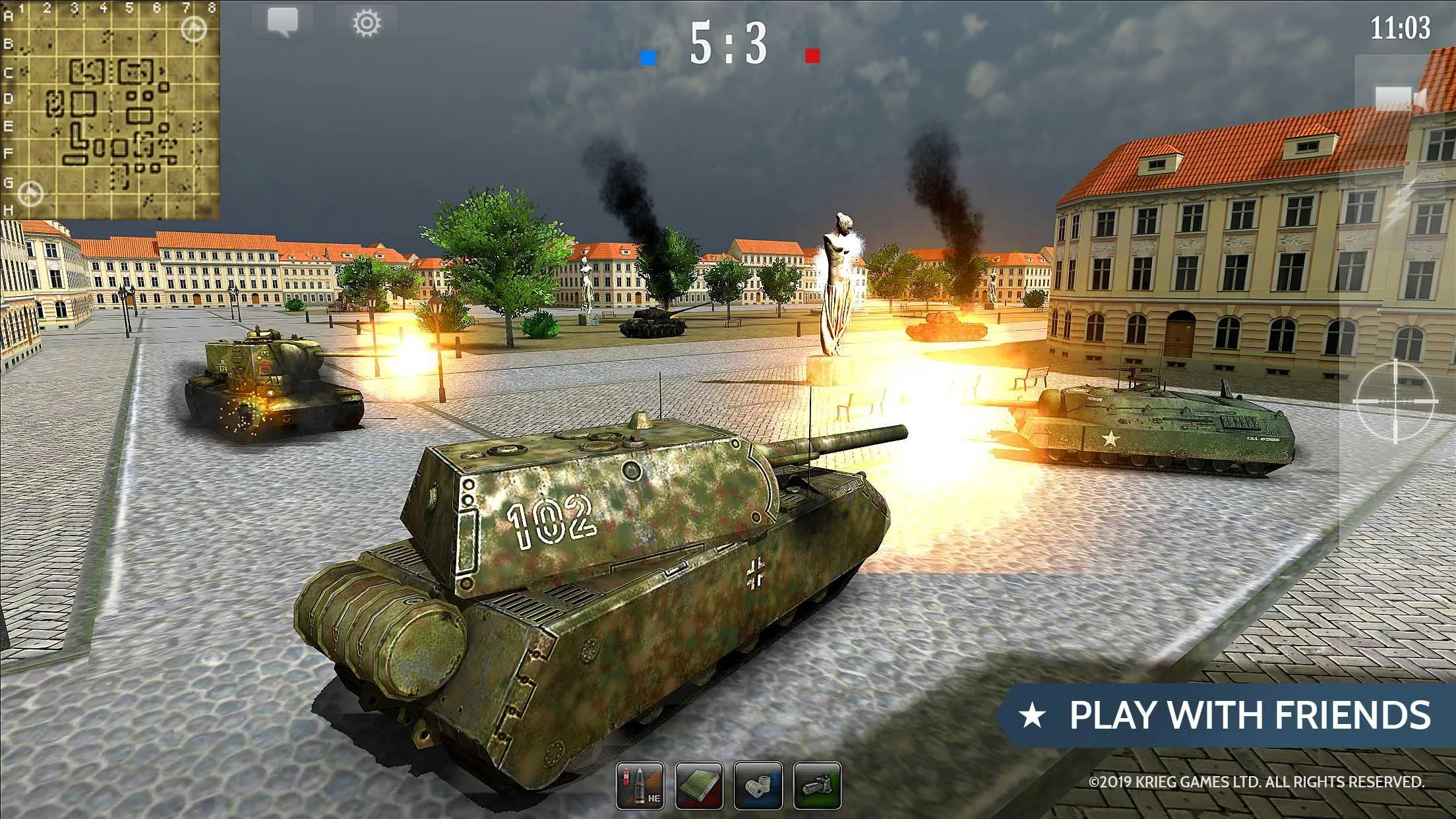 Armored Aces - Tank War | Indus Appstore | Screenshot