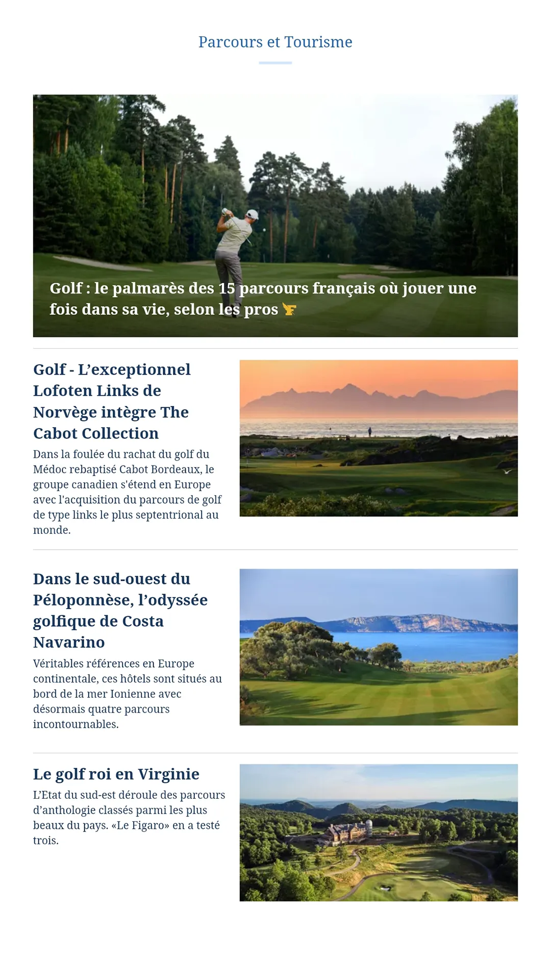 Figaro Golf: info et résultats | Indus Appstore | Screenshot