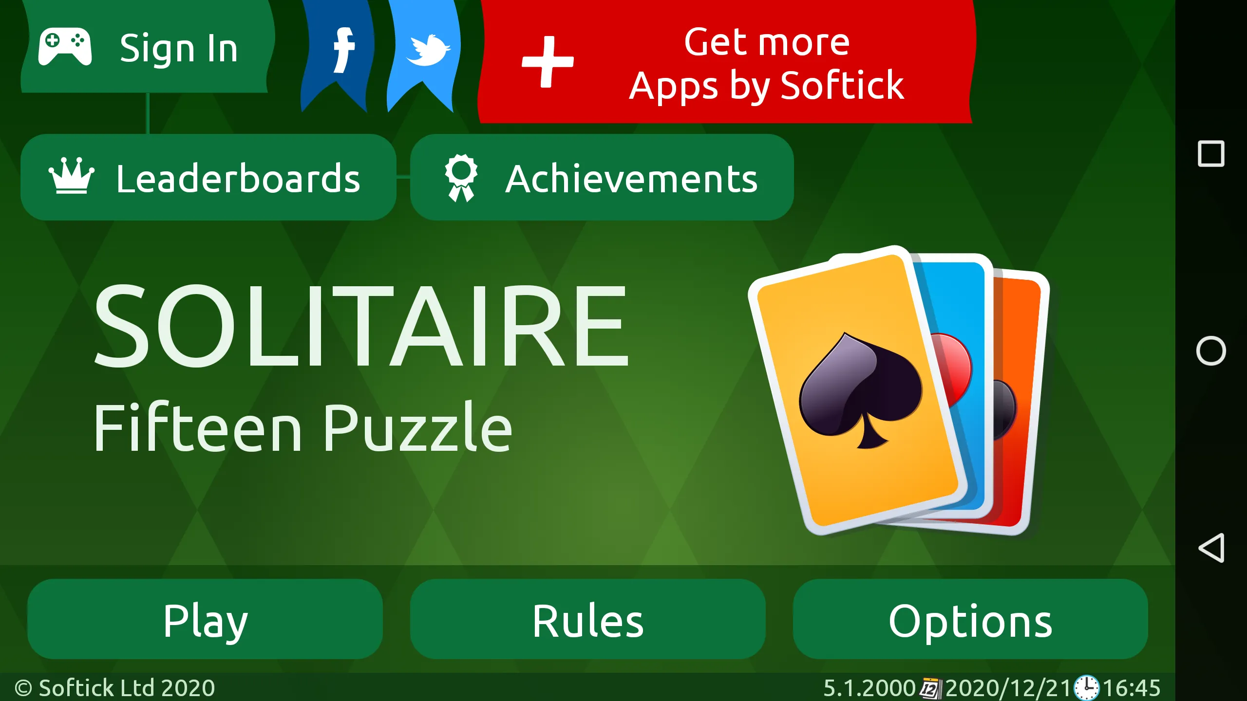 Fifteen Puzzle Solitaire | Indus Appstore | Screenshot