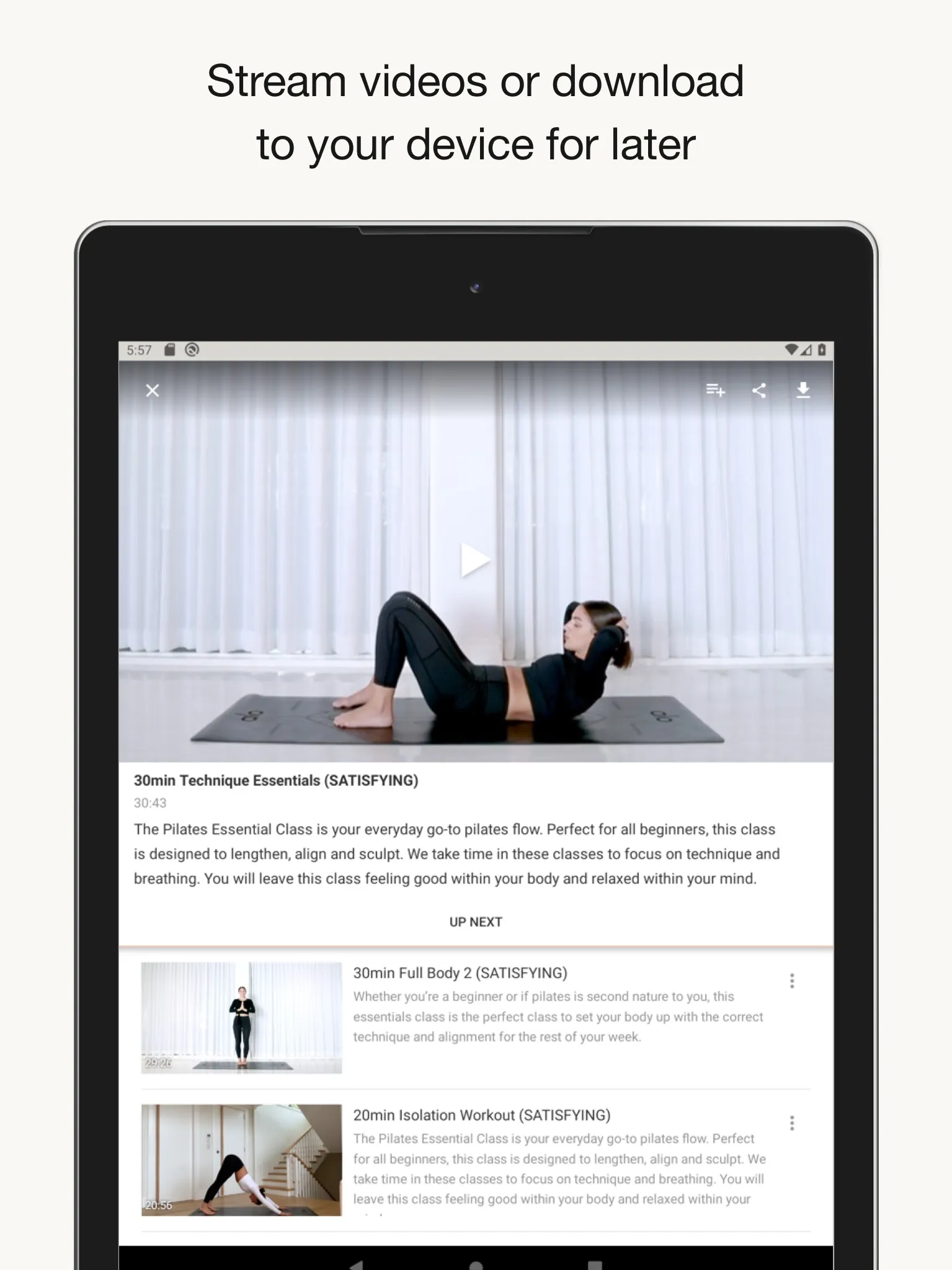 The Pilates Class | Indus Appstore | Screenshot