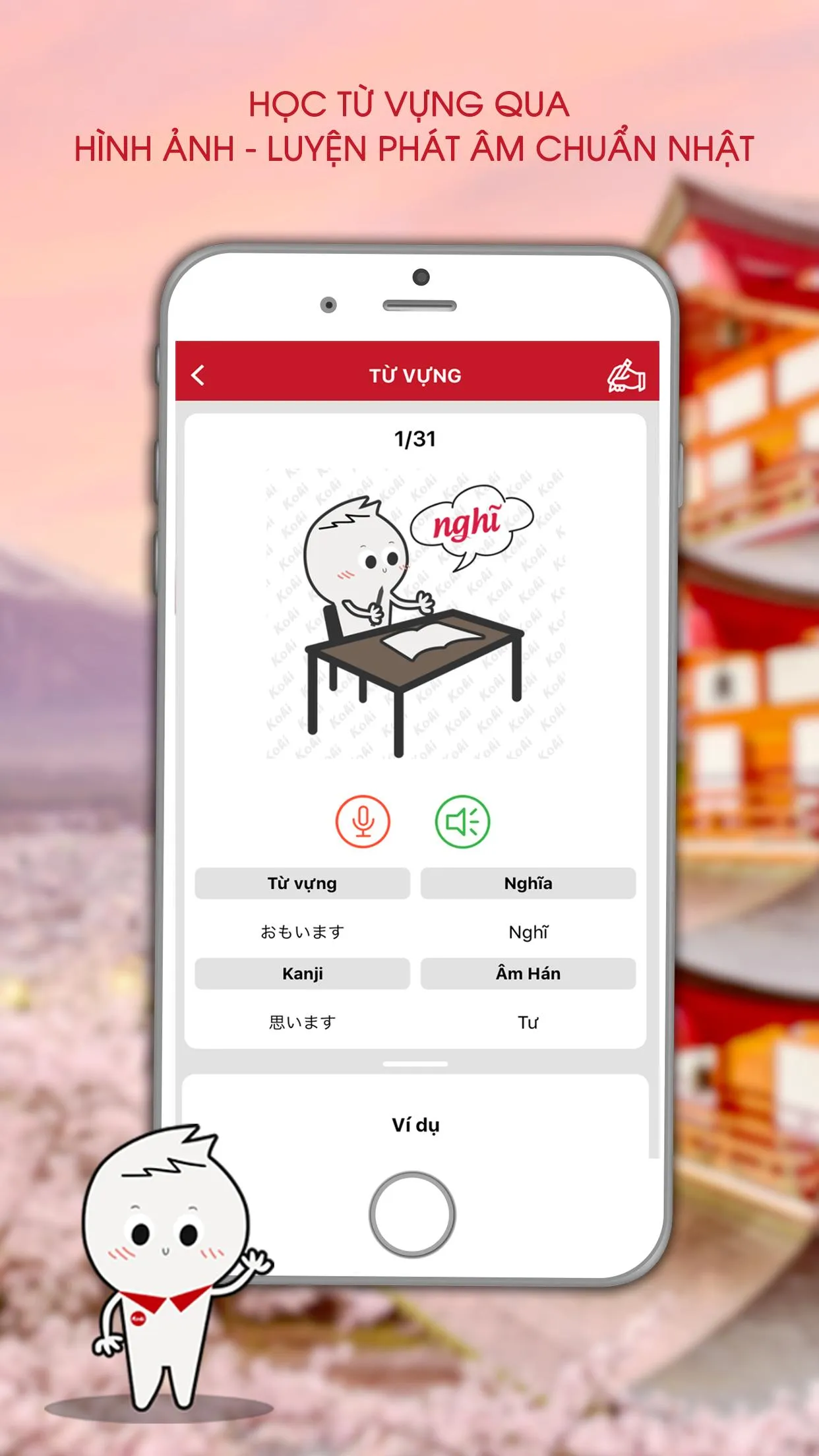 Học tiếng Nhật cùng Kohi | Indus Appstore | Screenshot