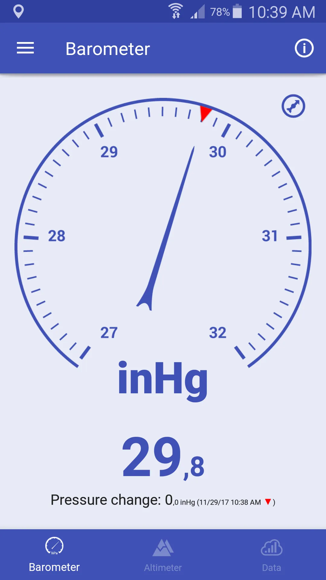 Barometer & Altimeter | Indus Appstore | Screenshot