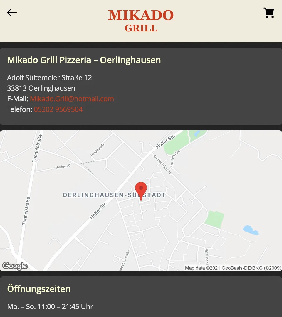 Mikado Grill Oerlinghausen | Indus Appstore | Screenshot