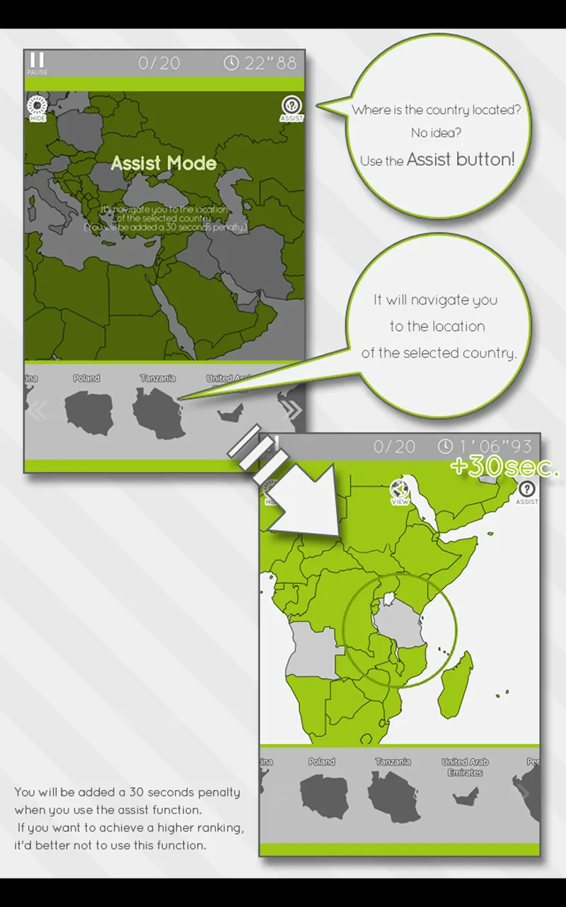 E. Learning World Map Puzzle | Indus Appstore | Screenshot