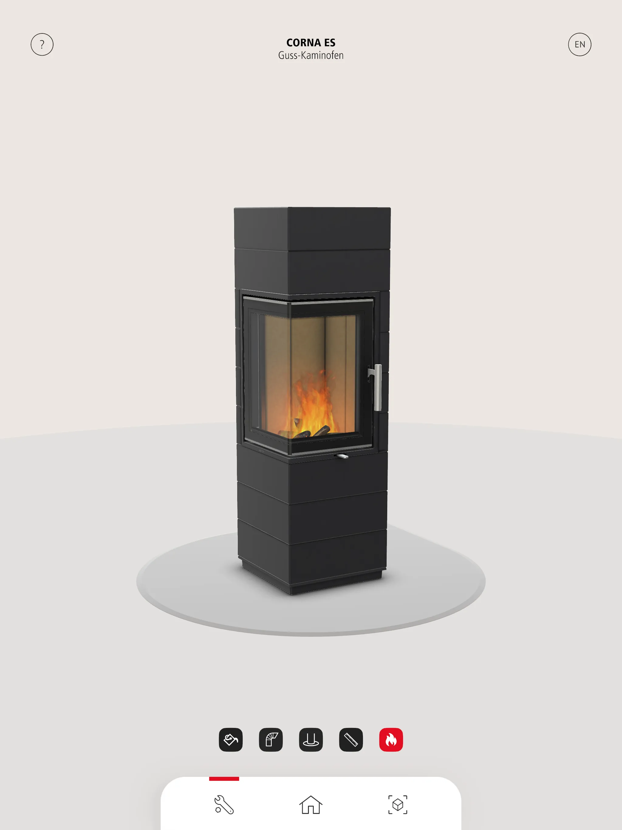 LEDA Wood Stove App 3D | Indus Appstore | Screenshot