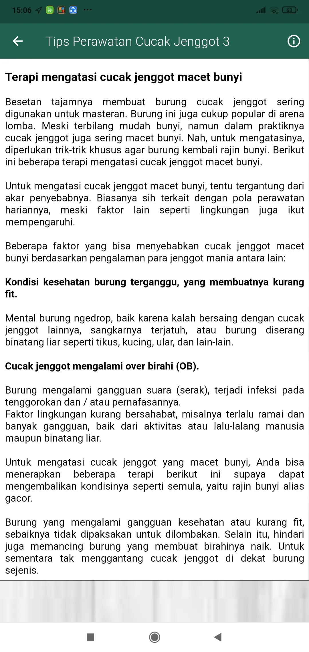 Masteran Cucak Jenggot Gacor | Indus Appstore | Screenshot