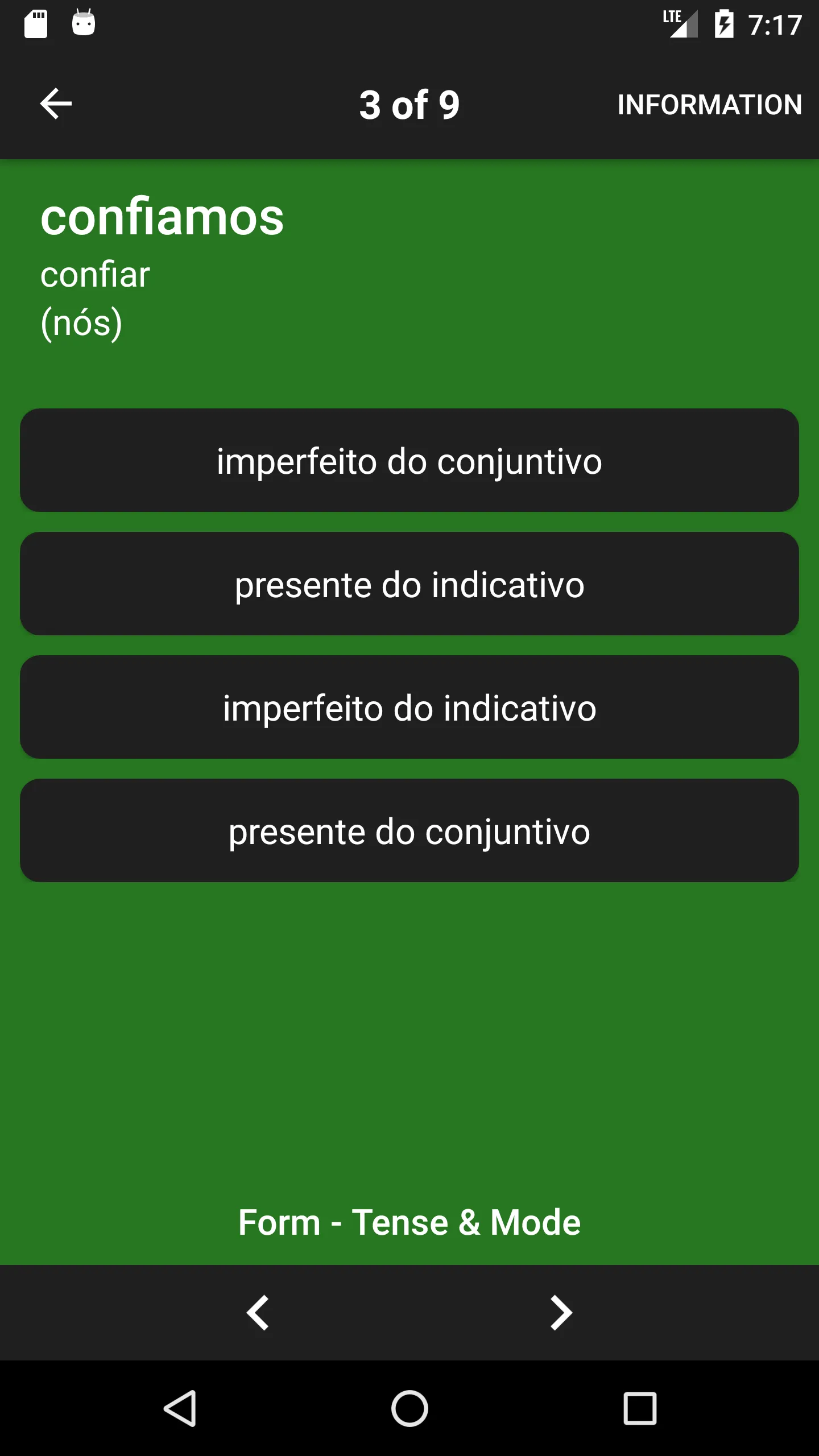 Portuguese Verbs & Forms | Indus Appstore | Screenshot