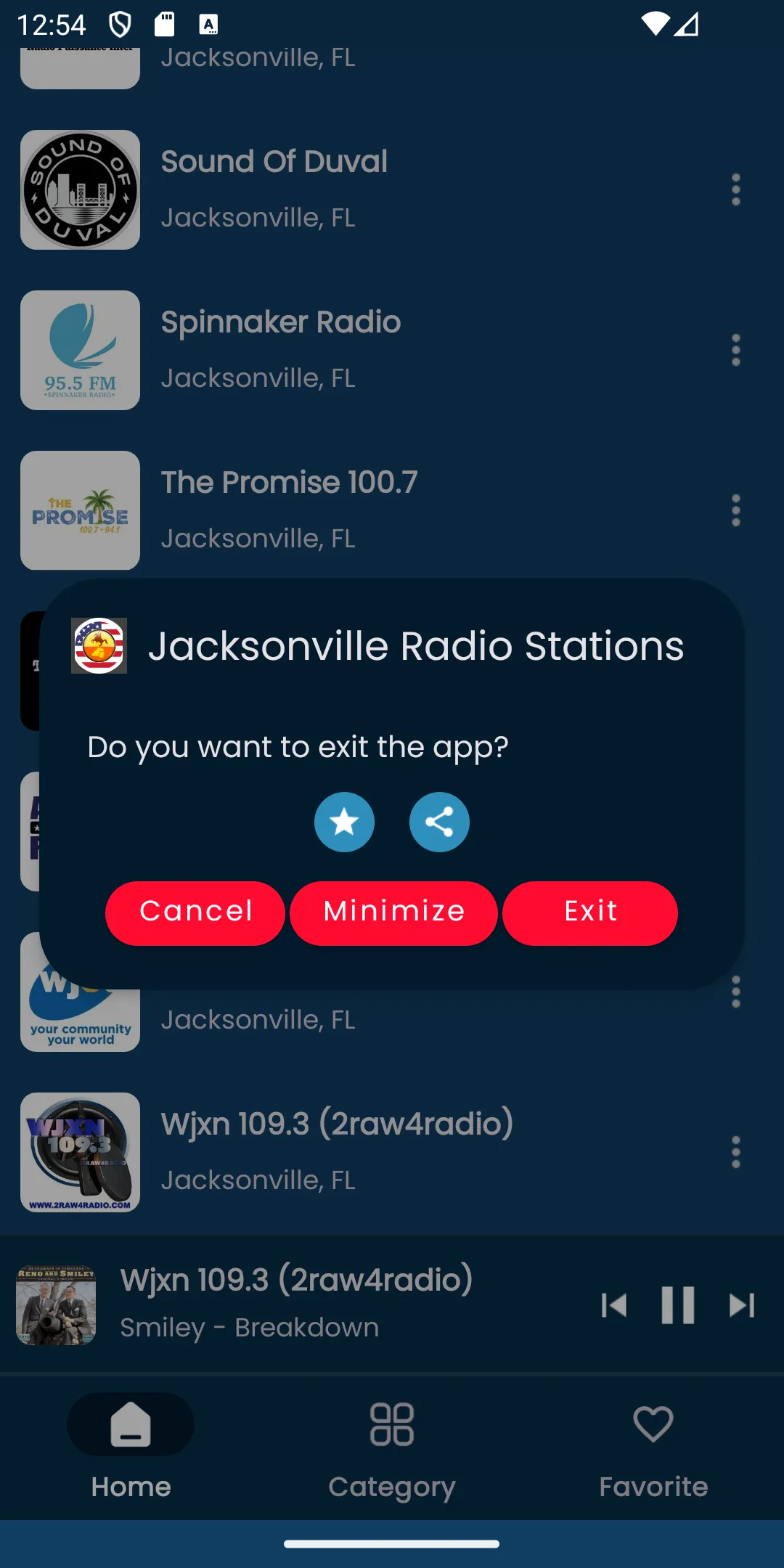 Radios from Jacksonville | Indus Appstore | Screenshot