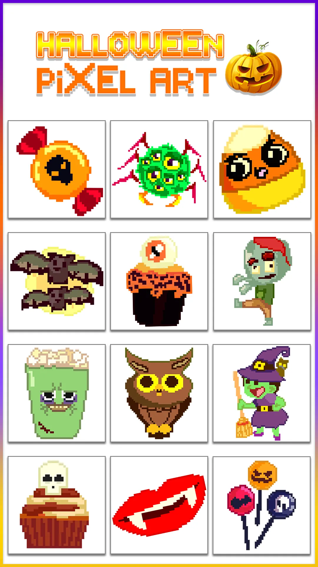 Halloween Pixel Art Coloring | Indus Appstore | Screenshot