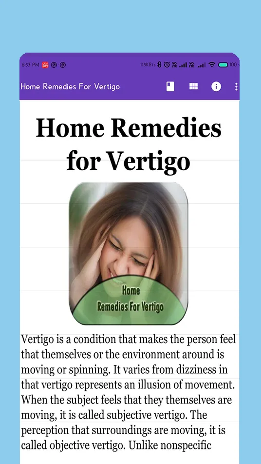 Home Remedies For Vertigo | Indus Appstore | Screenshot