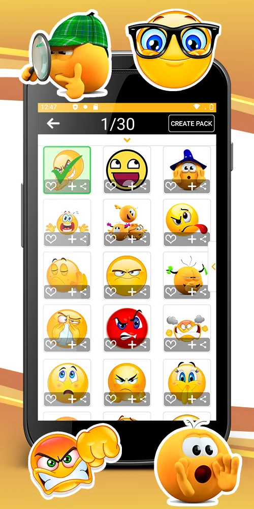 WASticker animated emojis | Indus Appstore | Screenshot