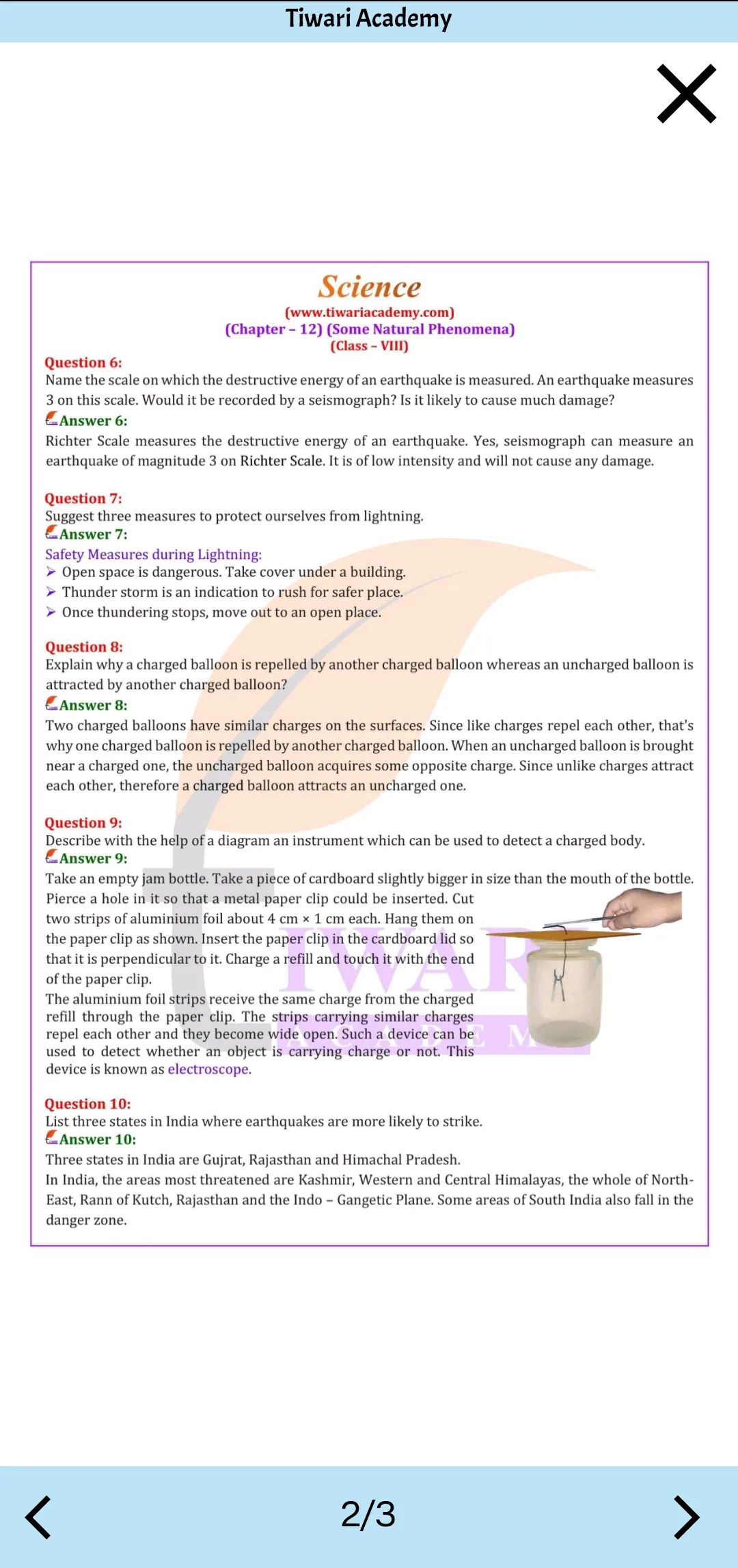 Class 8 Science for 2023-24 | Indus Appstore | Screenshot