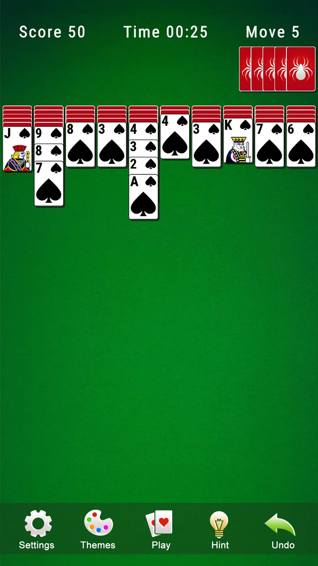 Spider Solitaire 2023 | Indus Appstore | Screenshot