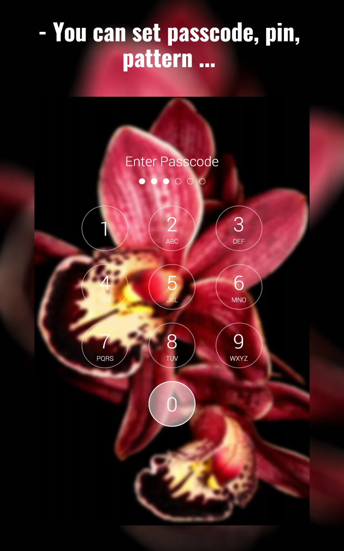 Orchid Lock Screen | Indus Appstore | Screenshot