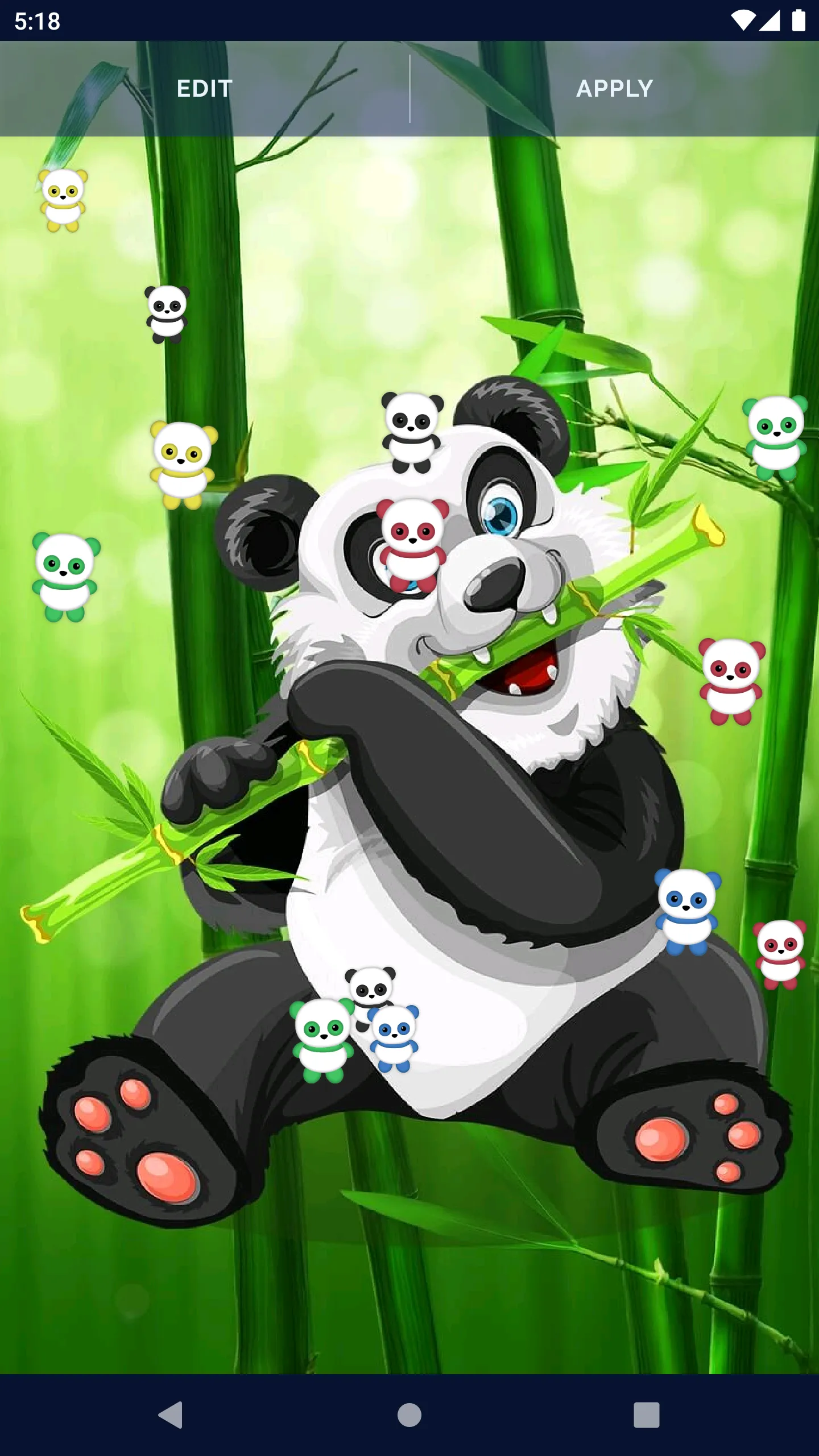 Panda Kawaii Live Wallpaper | Indus Appstore | Screenshot