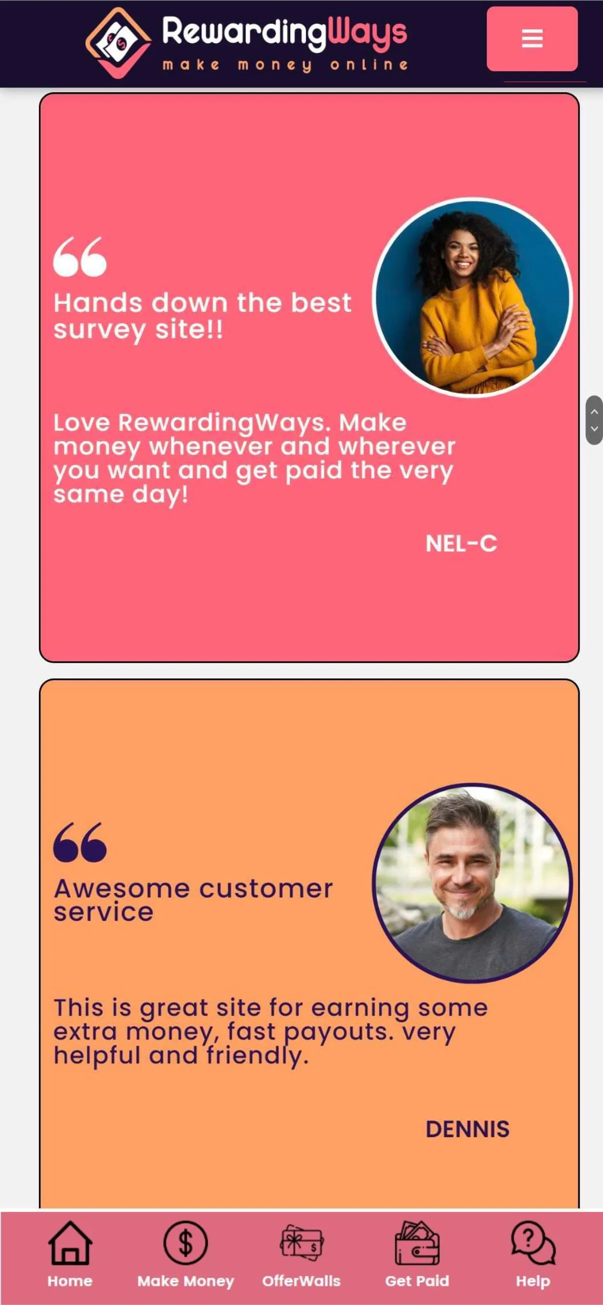 RewardingWays Paid Surveys | Indus Appstore | Screenshot