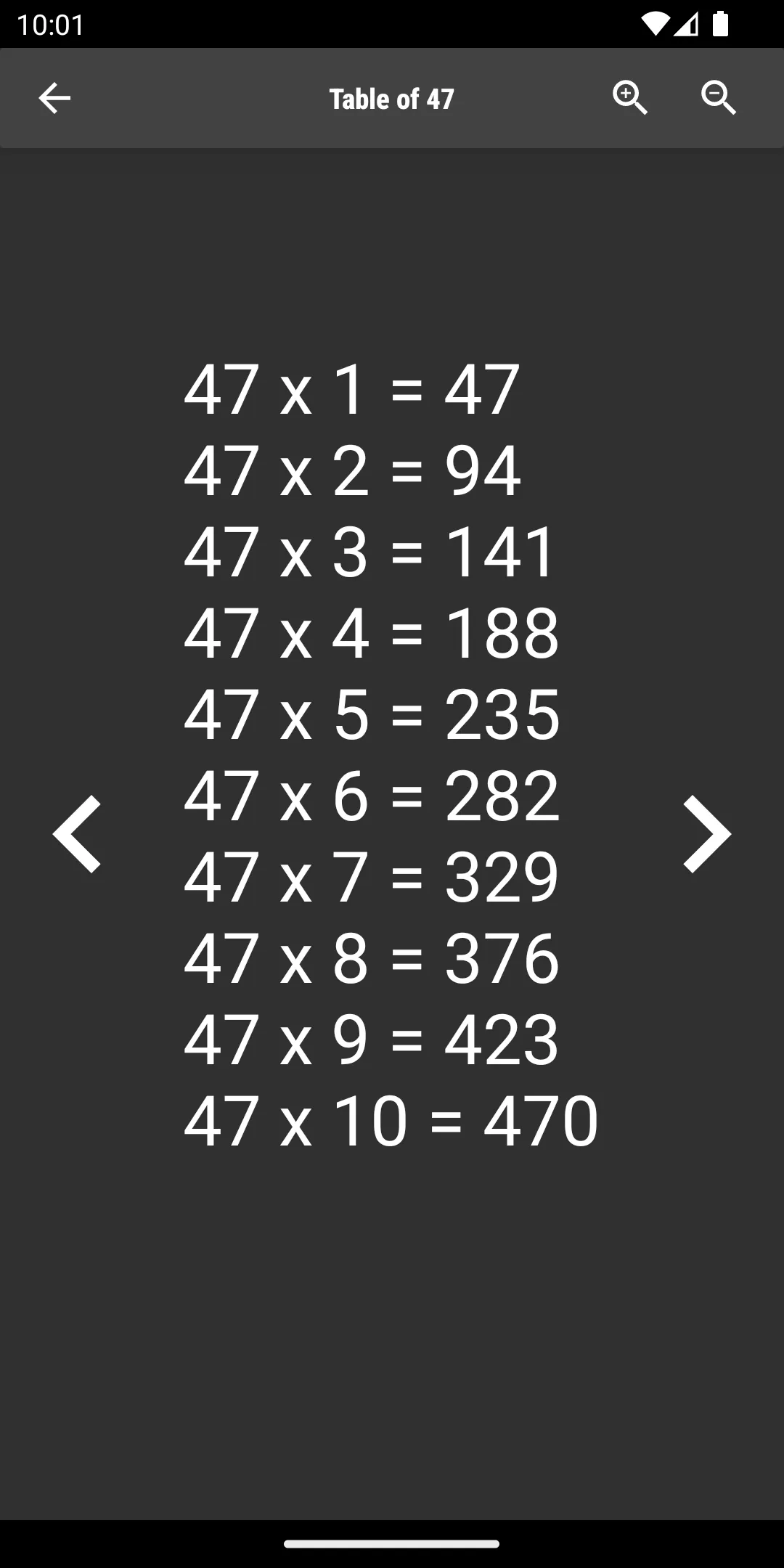 MathTables | Indus Appstore | Screenshot