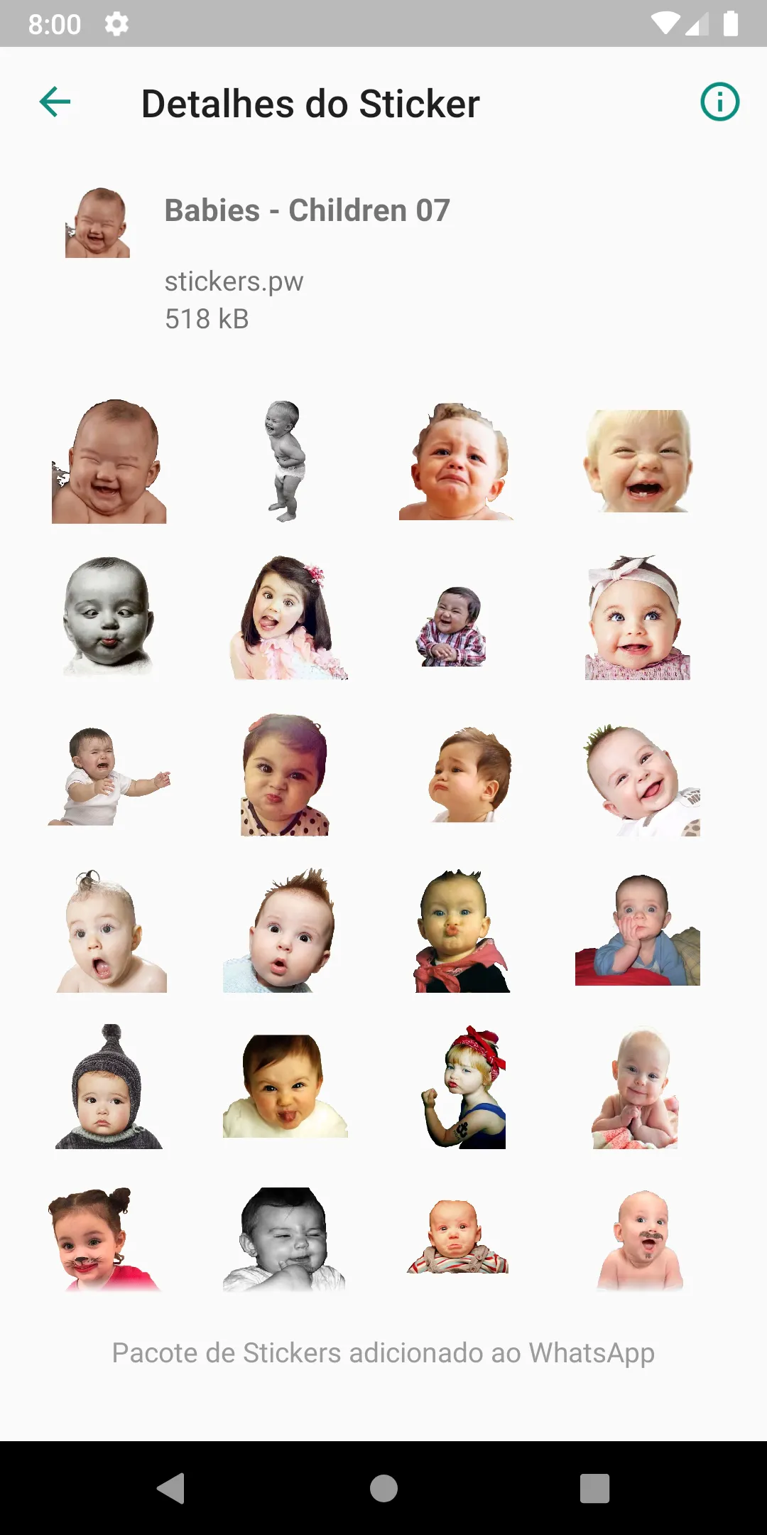 Stickers: Babies Children Cute | Indus Appstore | Screenshot