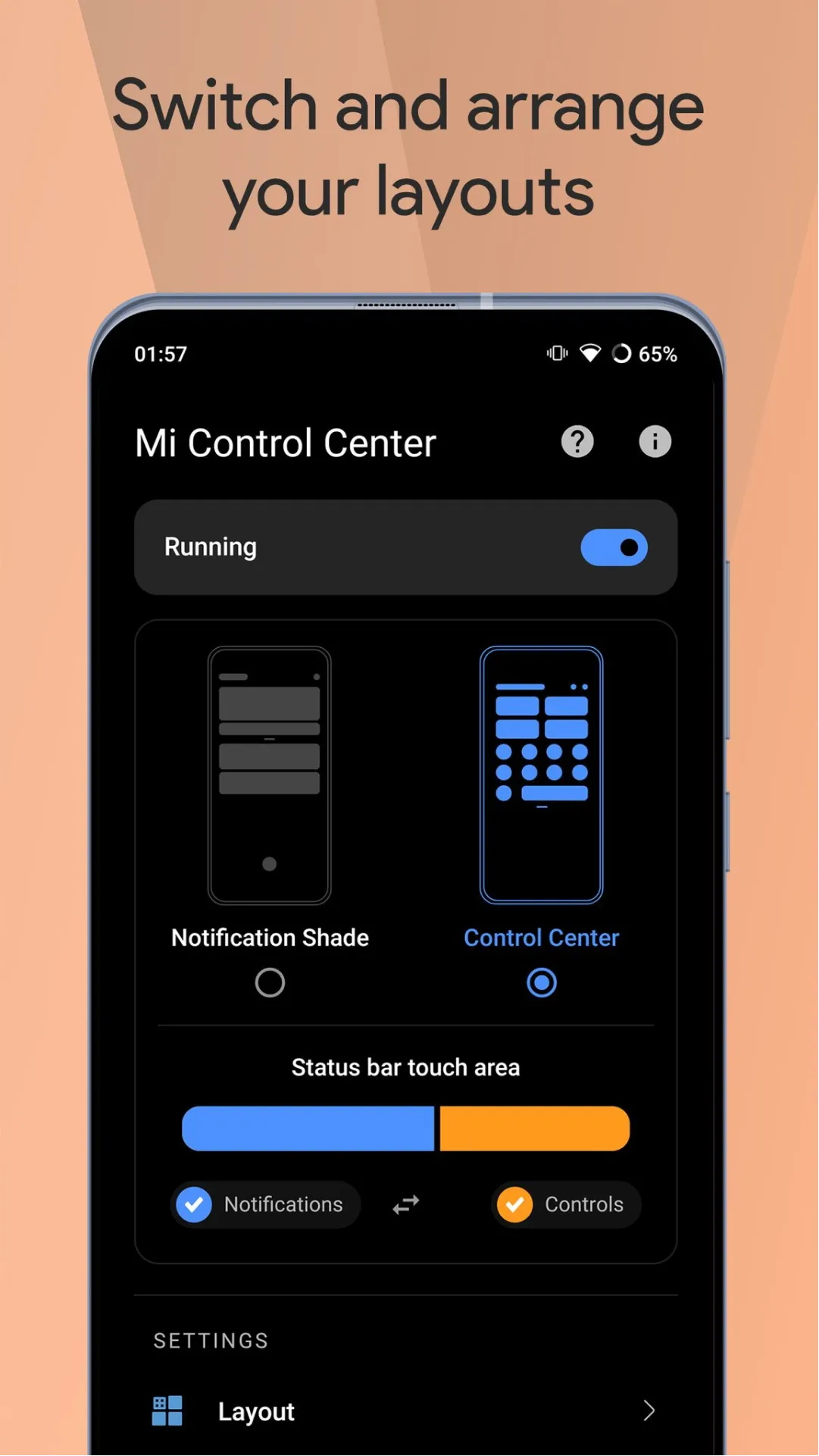 Mi Control Center | Indus Appstore | Screenshot